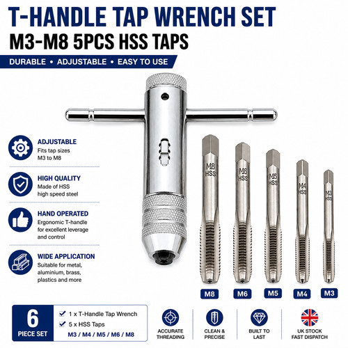 Handle tap wrench set - handle,