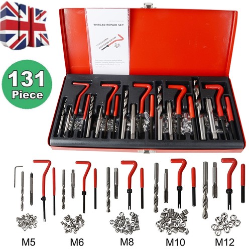 131pcs thread repair kit - kit, hss